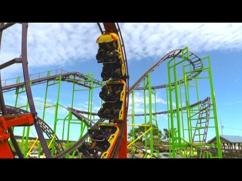 Off-ride footage of a Looping Star train
