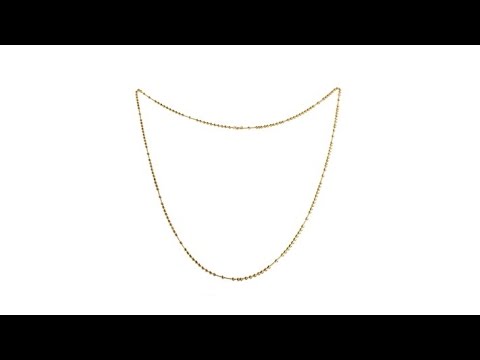 Bellezza HighPolished Bronze BeadLink 60" Necklace