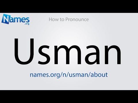 How to Pronounce Usman