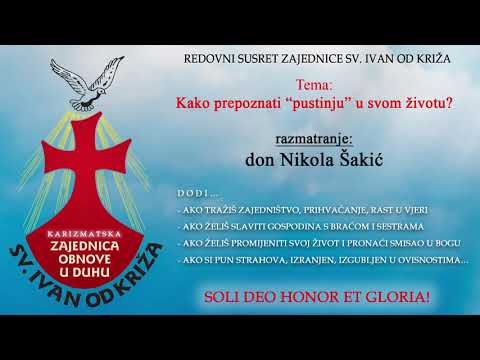 Pustinja i Križ - razmatranje don Nikola Šakić