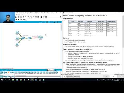 [CCNA 4]PT 4.2.2.12 Configuring Extended ACLs - Scenario 3(ver.KOR)