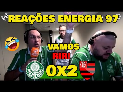 VAMOS RIR! REAÇÕES DA RÁDIO ENERGIA 97 FM - PALMEIRAS 0x2 FLAMENGO - ELES FICARAM REVOLTADOS!