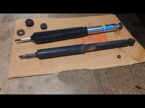 Bilstein 5100 rear shock bushing set-up install Toyota Tundra 2007 - 2021
