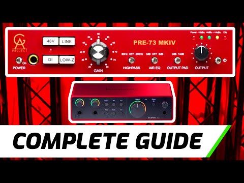 Connect Microphone Preamp To Scarlett 2i2 | Beginners Guide