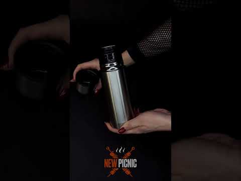 Набор посуды для пикника из нержавеющей стали на 4 персоны (04-4) посуда металлическая для пикника - фото 1 - id-p1329462829