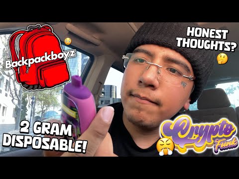 Review of the Backpack Boyz 2 Gram Disposable | Crypto Funk Unboxing