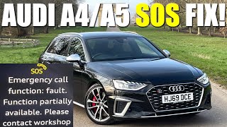 3 CHEAP FIXES FOR B9 AUDI A4 A5 SOS SYSTEM FAULT! #audia4 #audia5 #audis4 #audis5 #audirs4