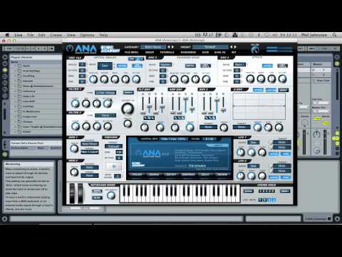 ANA Synthesiser Modulation Walkthrough