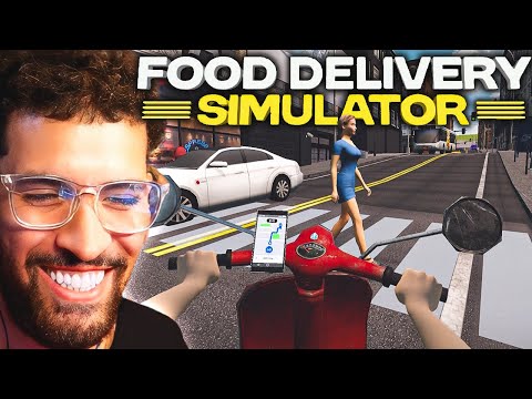 I Got A Job As A Uber Eats Driver | Food Delivery Simulator