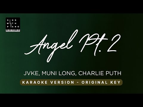 Angel Pt 2. - Jimin, JVKE, Charlie Puth (Original Key Karaoke) - Piano Instrumental Cover & Lyrics