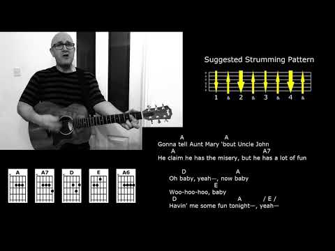 How to Play 'Long Tall Sally' - Little Richard -  Play Along Lesson - Jez Quayle