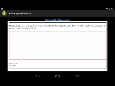 Android Webview Detect Touch Events With Javascript