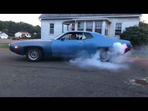 1972 roadrunner burnout