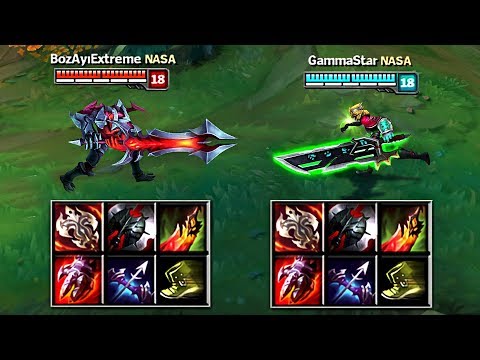 AATROX vs RIVEN FULL BUILD FIGHTS & Best Moments!