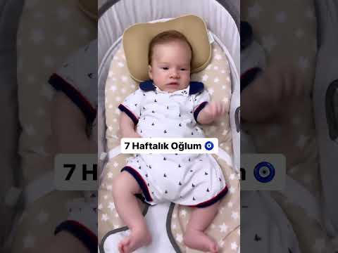 7. Hafta da bitti ✔️ Büyüyor 🧿#babyboy #newborn #annebebek #bebekbakım