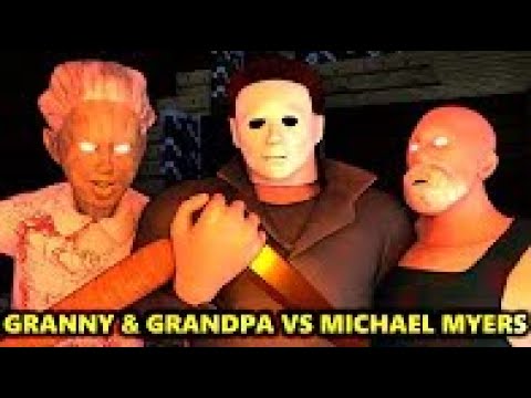 GRANNY 2 & GRANDPA vs MICHAEL MYERS HALLOWEEN CHALLENGE! (official) Minecraft Horror Game Animation