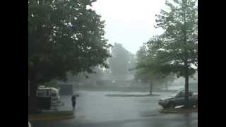 preview picture of video 'Severe Thunderstorm/Torrential Rain and Lightning - July 3, 2014'
