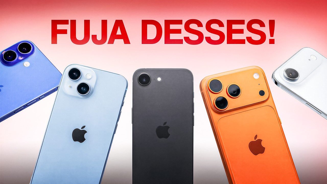 Pare de RASGAR DINHEIRO! iPhones que NÃO valem a pena em 2026!