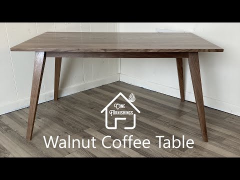 Mid Century Modern Walnut Coffee Table Build