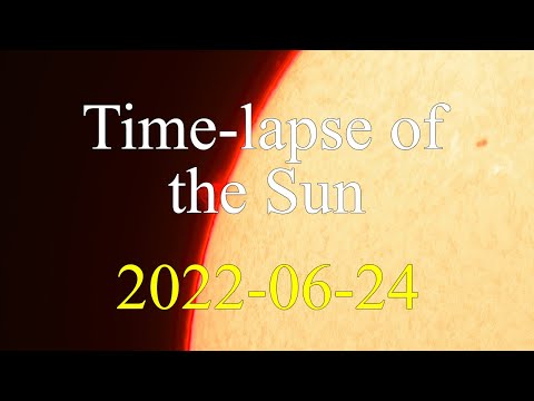 Time-lapse of the Sun 2022-06-24