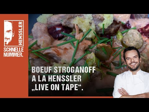 Schnelles Boeuf Stroganoff à la Henssler "Live on Tape" Rezept von Steffen Henssler