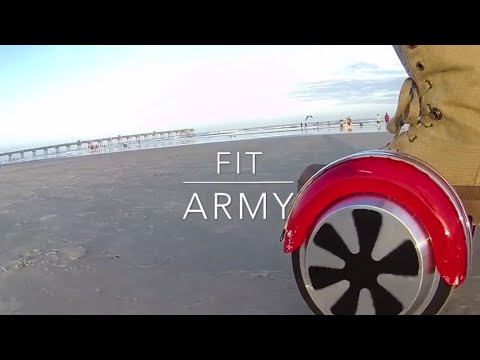 Hoverboard On The Beach For The First Time