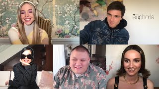 'Euphoria' S2 Interview w/ Sydney Sweeney, Alexa Demie, Jacob Elordi, Maude Apatow | Raffy Ermac video