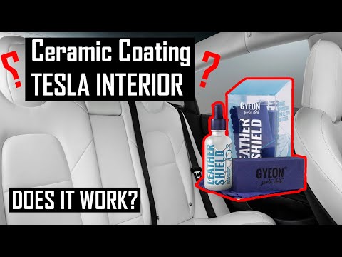 Ceramic Coating My Tesla’s White Interior Seats!