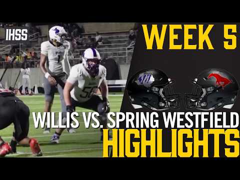 Willis Holds Off Spring Westfield 12-7 in 6A Unbeaten Showdown