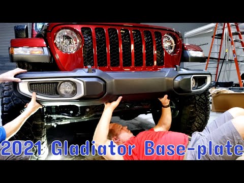 2021 Jeep Gladiator, Blue Ox baseplate install