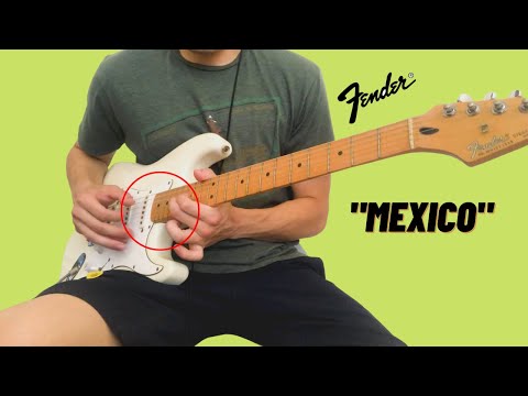 This is what a 90's Mexican Fender Stratocaster sounds like