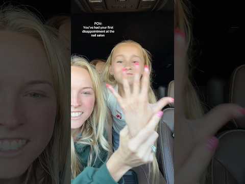 The first nail day disappointment😂 #shorts #nails #momlife #family