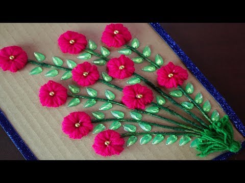 Amazing Woolen Craft Ideas || How to Make  a Woolen Showpiece For Home Decor - DIY arts and crafts