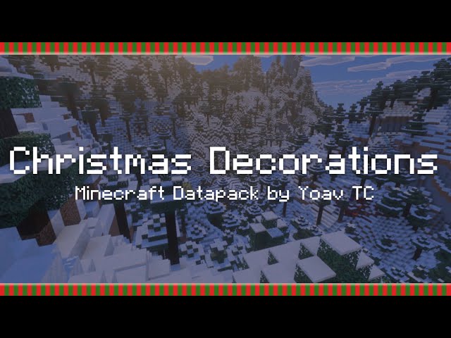 Christmas Decorations [1.21.11] Minecraft Data Pack
