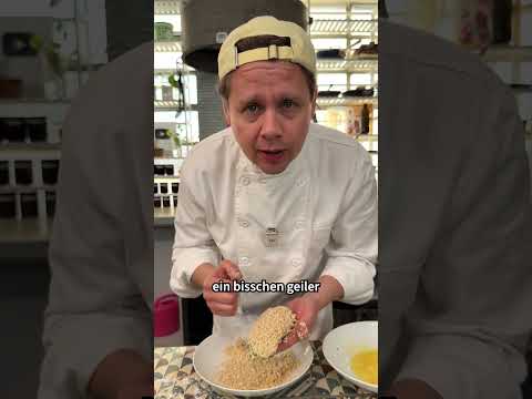 Außen knusprig, innen zart und dazu Käse und Bärlauch: Diese Aubergine ist ein echtes Highlight! ✨