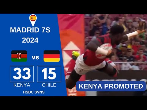 Kenya vs Germany | Kenya PROMOTED 7s Men HSBC SVNS Qualifiers 2024 Madrid, Spain