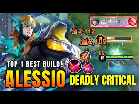 DEADLY CRITICAL!! Alessio's  Monster Farm Laner - Top 1 Best Build in Honor of Kings