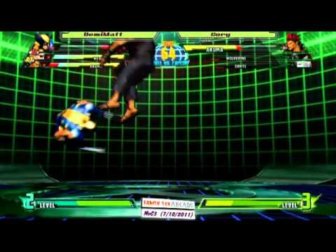 FFA MvC3 Tournament(7-10-11) m02 DemiMatt vs Cory