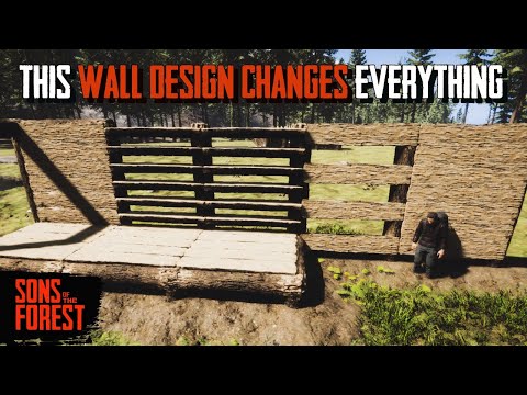 This Wall Design Changes Everything - Sons Of The Forest Building Tips & Tricks