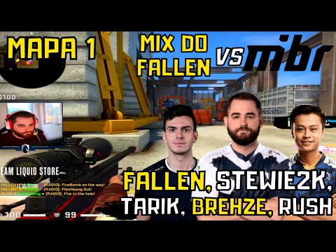MIBR vs King of Content (MIX do Fallen, Stewie2k, TaRiK...) Vertigo - Mapa 1