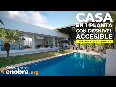 1-story house with huge terrace, pool, and 3 bedrooms | Altova Proyectos y Construcciones