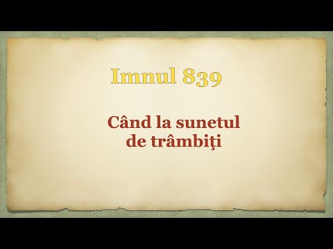Când la sunetul  de trâmbiţi
