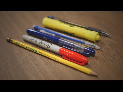[ASMR] Binaural Writing Instruments
