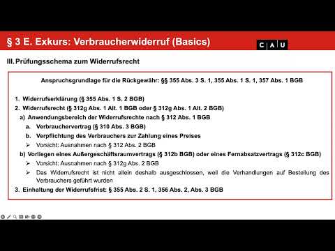 Schuldrecht BT – Folge 13 (Mietrecht und Verbraucherwiderruf; Wertersatz beim Widerruf)