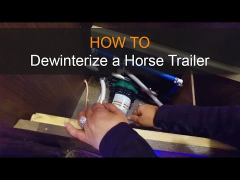 YouTube video about: How to winterize living quarters horse trailer?