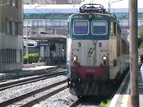 E656.096 in partenza con l' IC 505 "Tirreno" Ventimiglia - Roma Termini