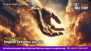 Download lagu Bible Study Pengkhotbah 1 mp3