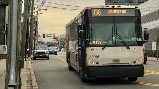 ᴴᴰ⁶⁰ Front POV: NJT Route 158 New York via River Road Full Ride onboard a 2021 MCI D4500CT