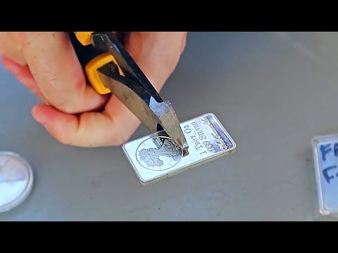 What's Inside Fake Silver Bar and Coin