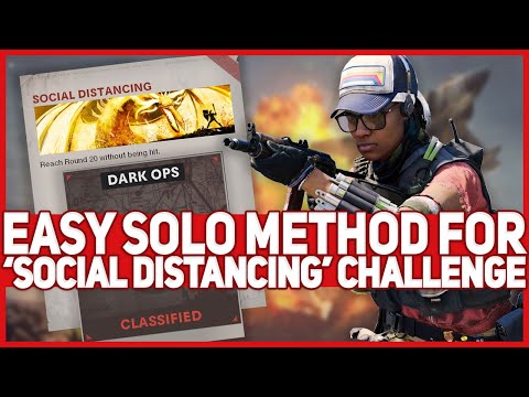 'Social Distancing' Cold War Dark Ops Challenge Easy Solo Guide (Reach Round 20 without being hit)
